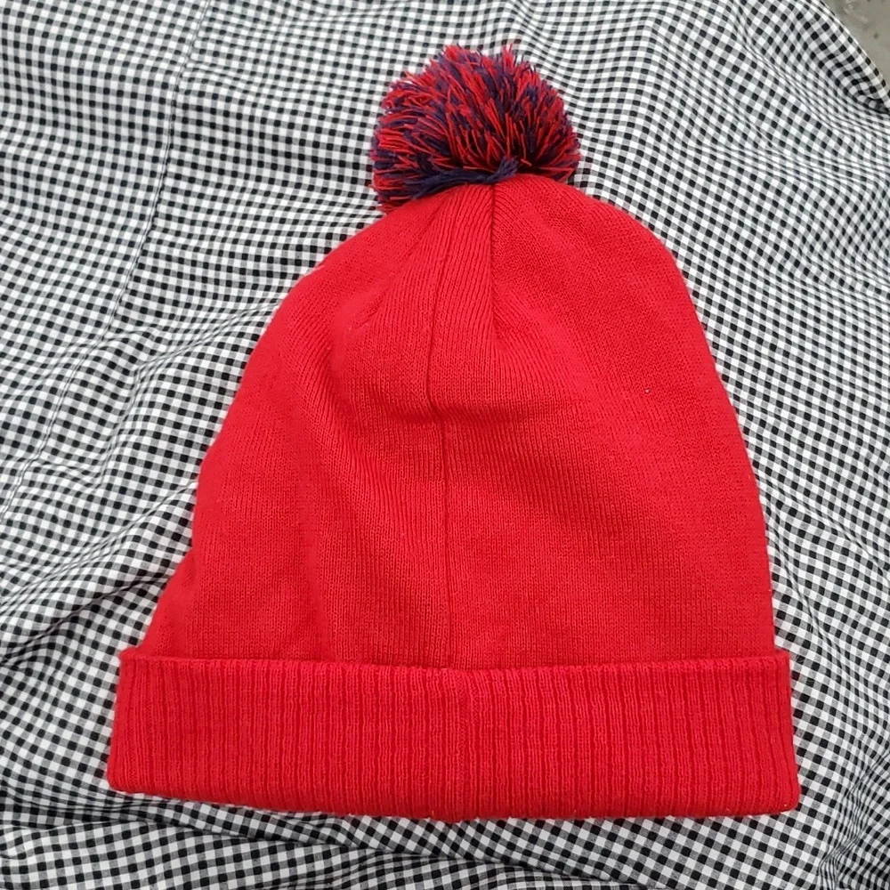 NBA BASKETBALL | Sixers Philadelphia 76 RED BEANIE SNOW HAT | ADIDAS - Picture 2 of 4